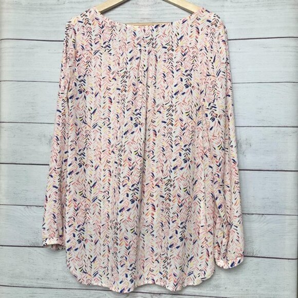 Lush Wrap Confetti Surplice Long Sleeve S - Picture 2 of 4